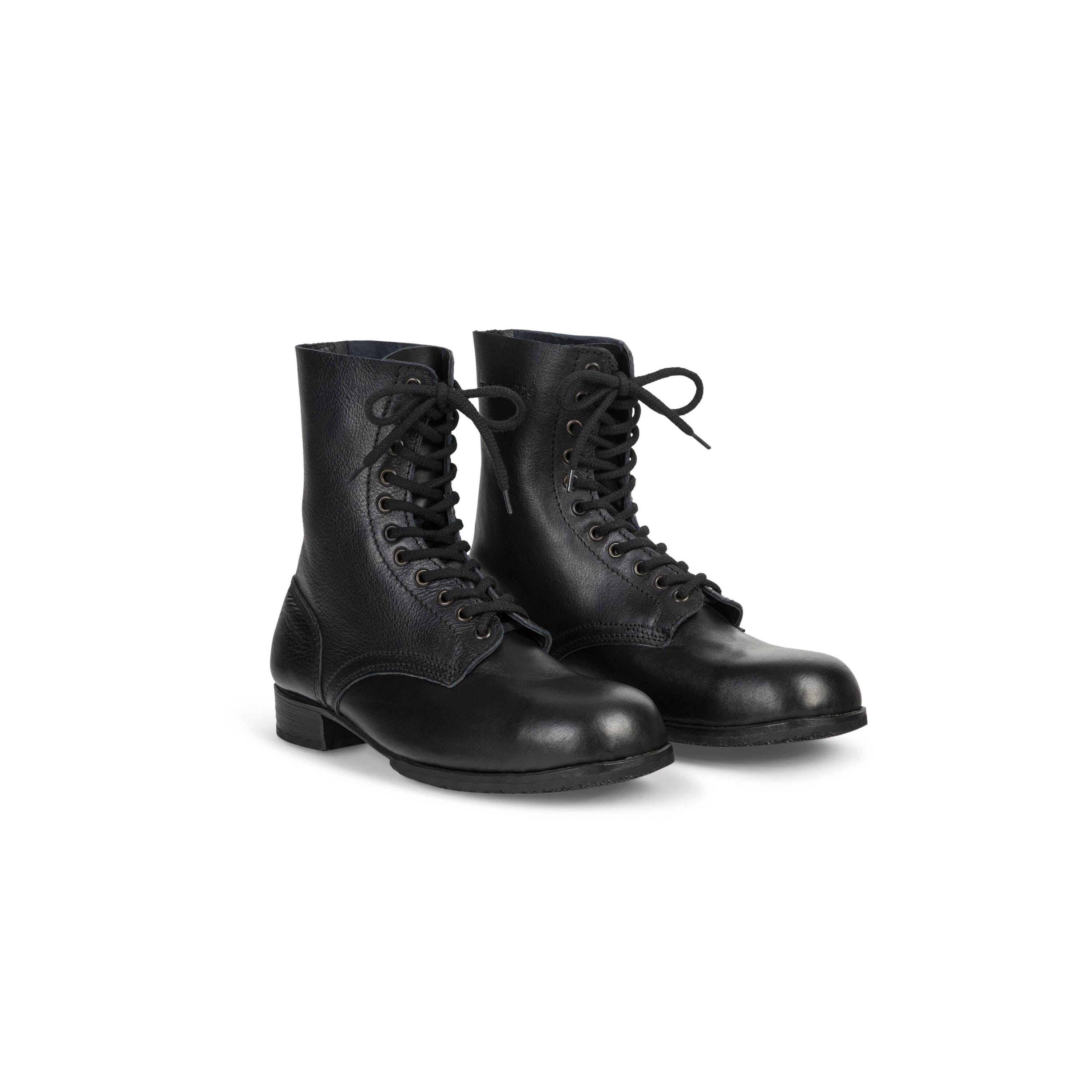 US Military Vintage 1979‎ Steel Toe Flight Deck Parade Boots Black Leather 10 R US Military Vintage 1979 Steel Toe Flight Deck Parade Boots  main image 2