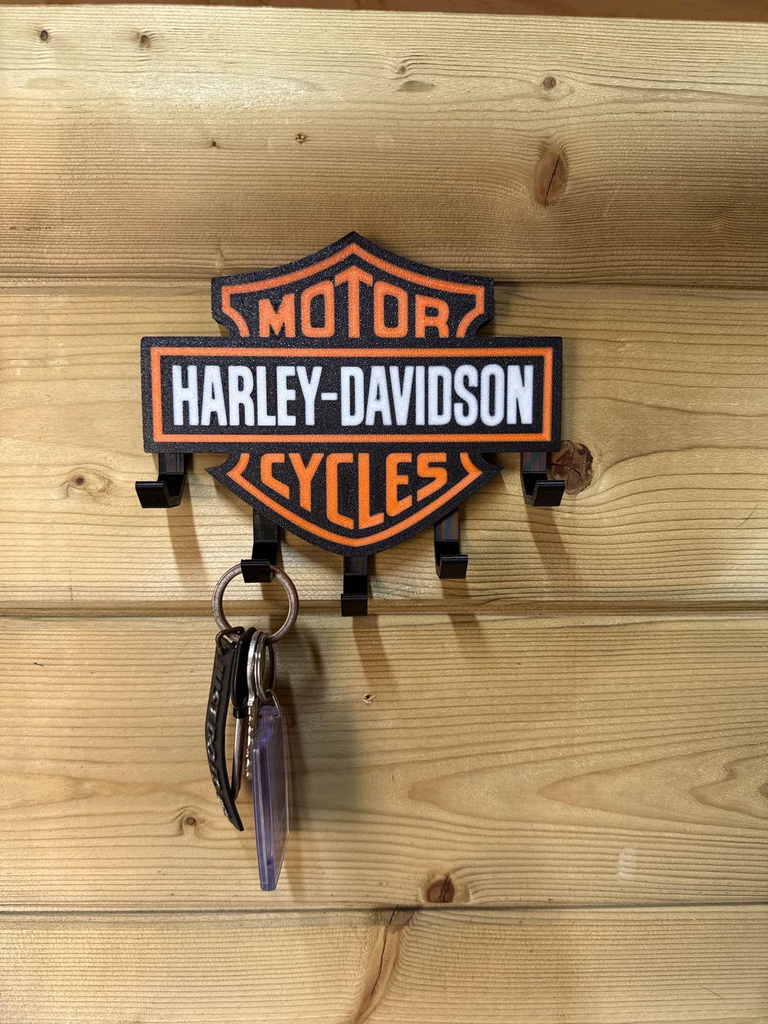 Biker Keychain | 3D Printed Keyring | Motorcycle Inspired | Minimal Key ...