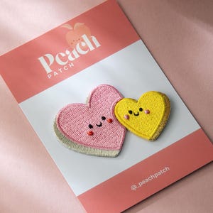 Flicken zum Aufbügeln Herzchen 2er Set Herzchen Herz 2