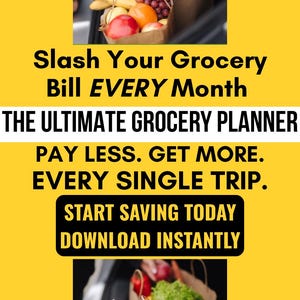 Geld sparen für Lebensmittel Budget Hacks Tipps Tricks Geld Sparanleitung Lebensmittel Budget Hilfe Frugal Living Lebensmittelgeschäft Vorlage PDF