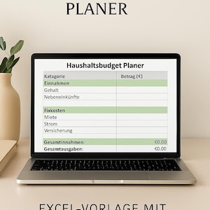 Budget Planner Excel – Income & Expense Tracker – Digital Budget Template for Printing - Financial Planner
