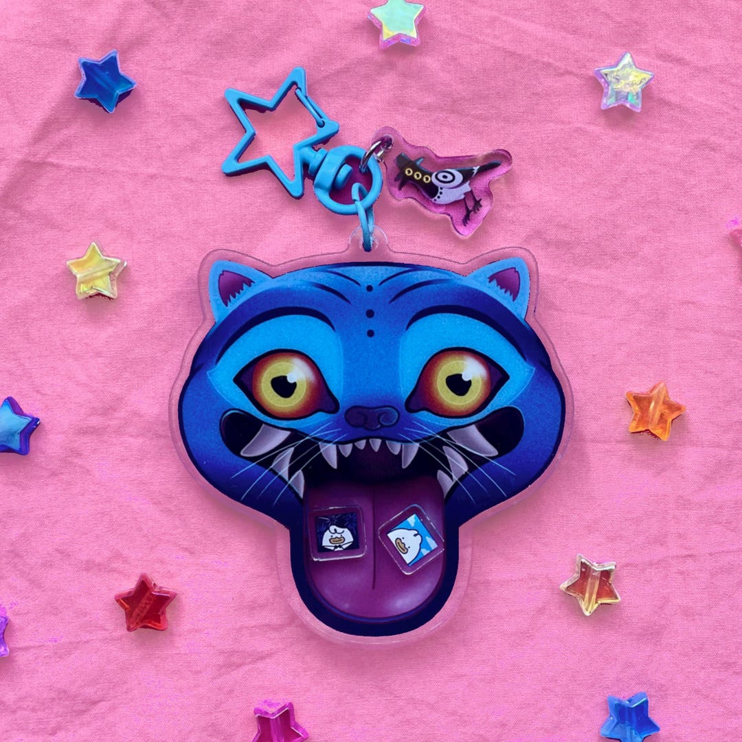 Hunter Shaker KPOP DEMON HUNTER Shaker Keychain // Derpy & Sussie (tiger - Bird ...