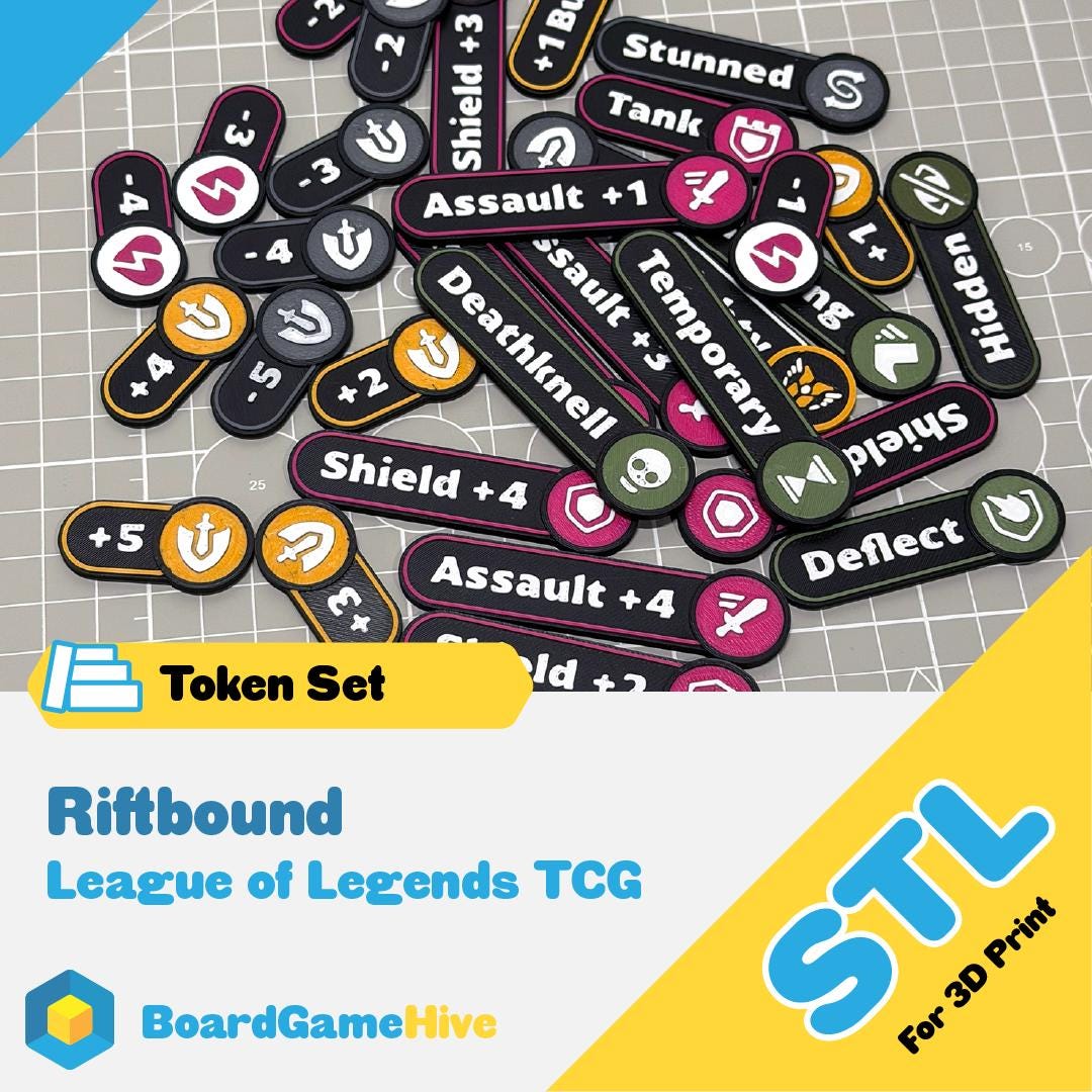 Riftbound Tokens (english) STL (digital File) - Etsy