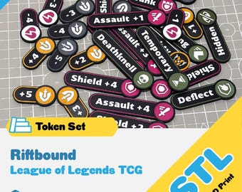 Riftbound Tokens (English) STL (Digital File)