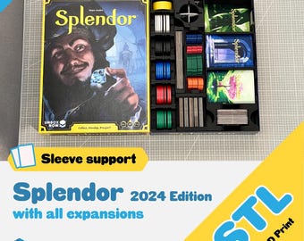 Splendor 2024 edition Insert STL: All Expansions Organizer (Digital File)