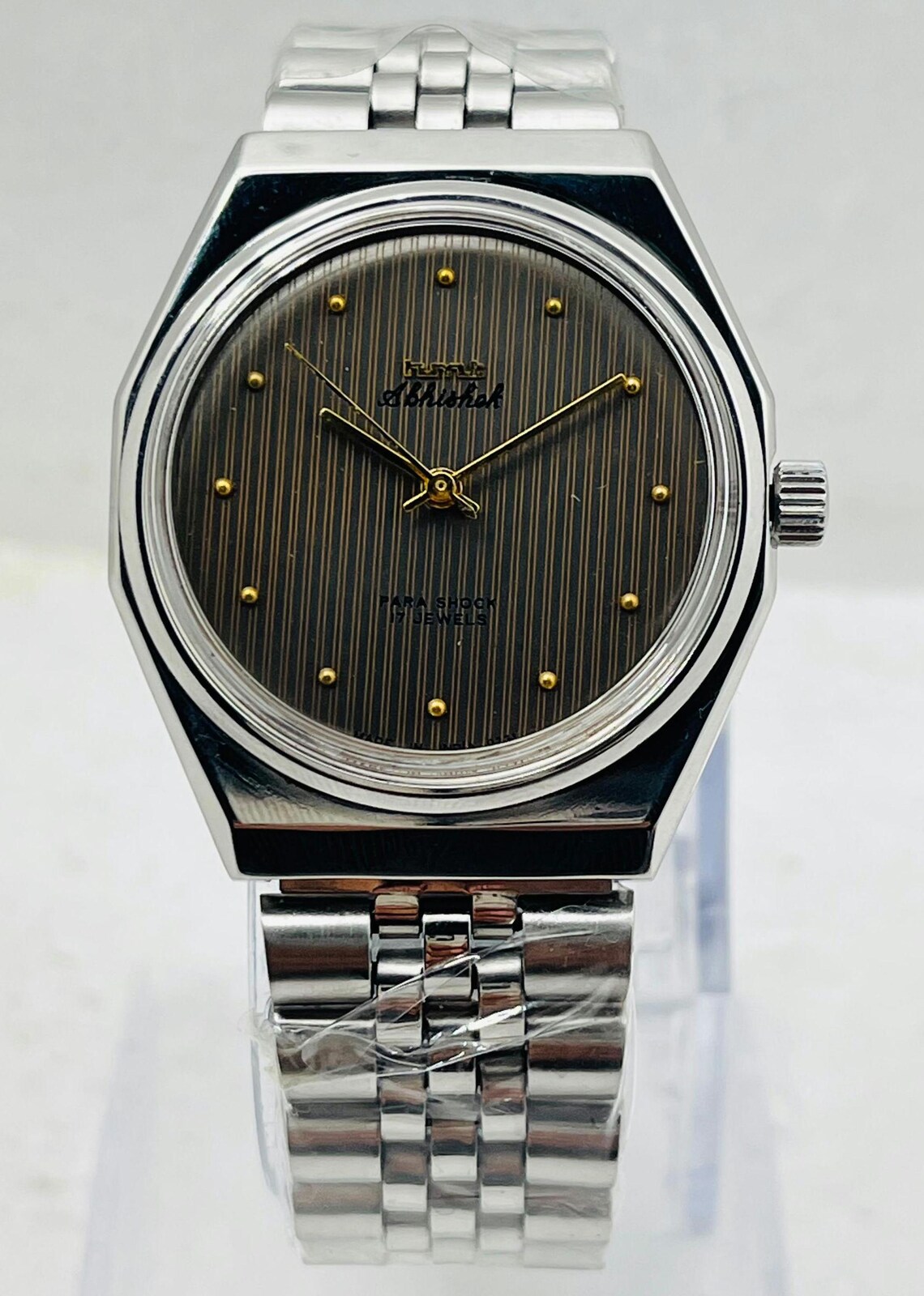 HMT Abhishek Mechanical Manual winding Watch | Grey Dial, 17 Jewels, Made in India, foto 2 de 5
