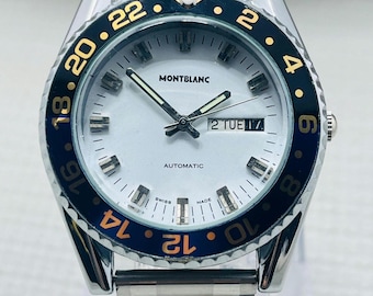 Montblanc Vintage Wristwatch – Restored Mechanical Watch with ETA Movement – Pre-Owned