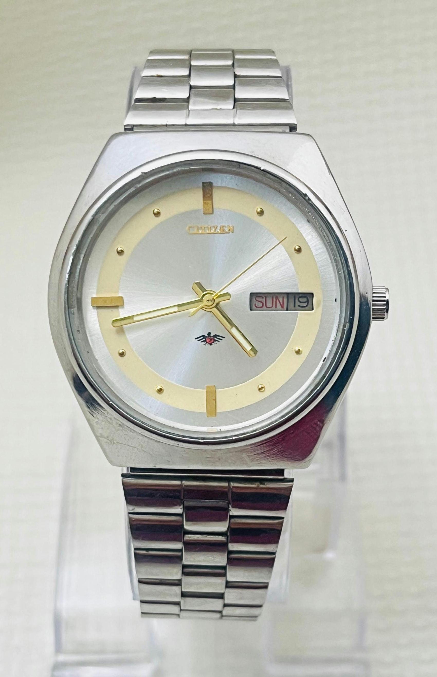Vintage Refurbished Citizen Automatic Watch| Silver Dial 8200A