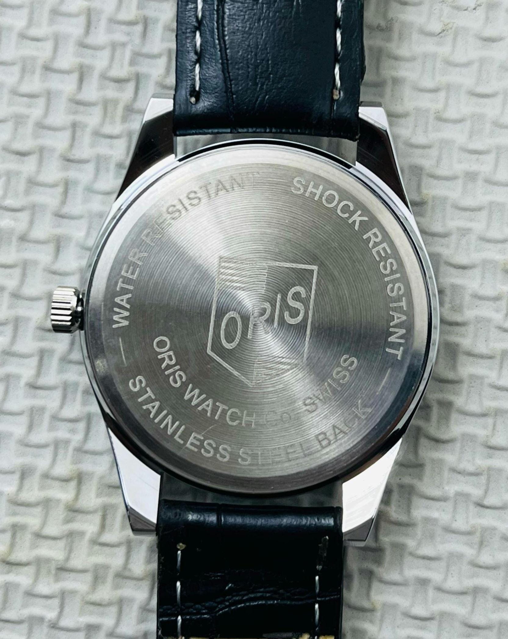 ヴィンテージ ORIS スカイブルー文字盤 機械式腕時計：スイス製