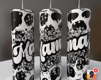 Vaso para mamá / 20 oz / Estampado de vaca / Mamá / Regalo /