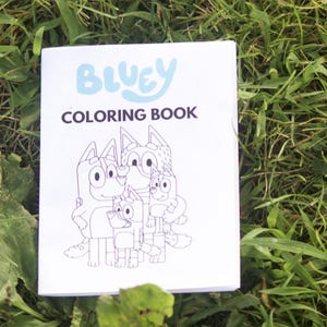 Bluey Malbuch PDF zum Ausdrucken.
