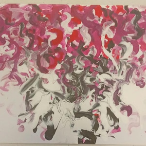 Abstract purple fire