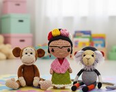 doll - amigurumi crochet pattern 3in1 set