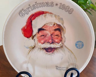 Norman Rockwell Christmas 1988 Decorative Collector's Plates Heritage Collection Limited Edition by Knowles