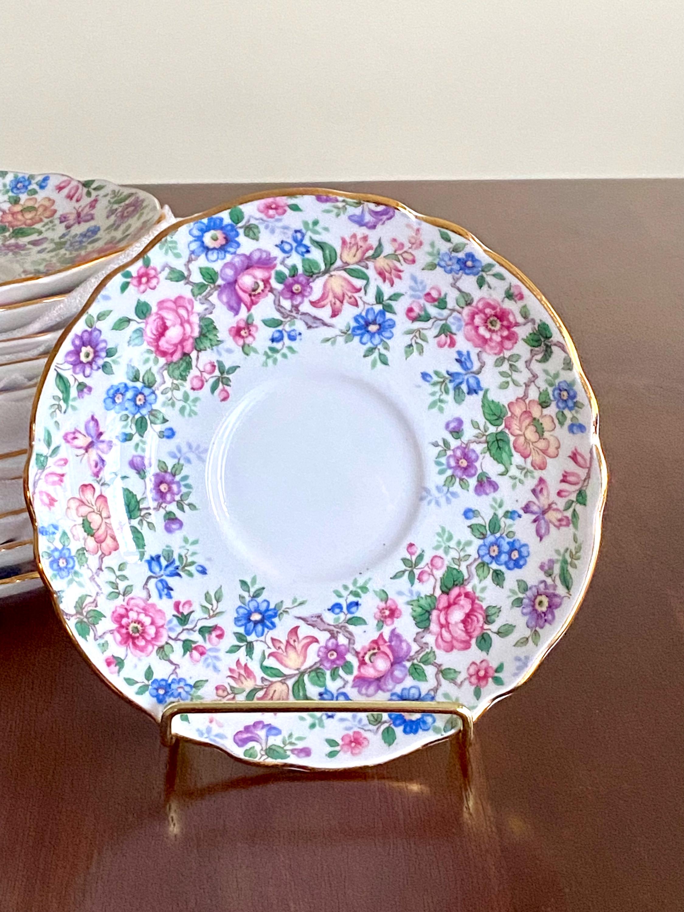 Crown Staffordshire Springtime - Etsy