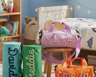 Sac de Sport Enfant Personnalisé - Sac de Danse et Gym - Sac d'Activités - Sac de Maternité et Voyage - Bagage Vacances -  Rentrée Scolaire