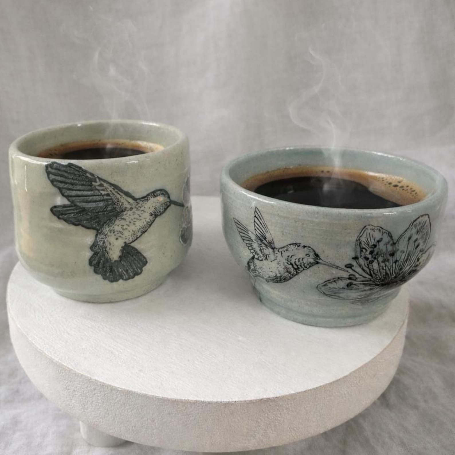 Espresso Cup Set of 2, 3oz, succulent green