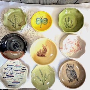 Handmade Ceramic Small Dishes: Soy Sauce, Spices, Trinkets