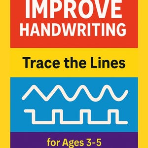 Handwriting Practice Activity Book for Kids Ages 3-5 (Instant Download)