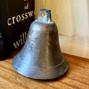 Vintage Bronze Dinner Bell: Rustic Farmhouse Wall Decor