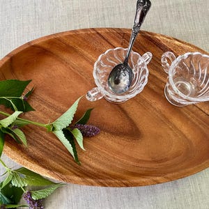 Vintage (Target) Wooden Serving Tray: Mid-Century Modern Tropical Decor