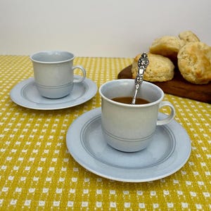 Arabia Finland Arctica Espresso Cups | Set of 2 | Vintage Nordic Stoneware