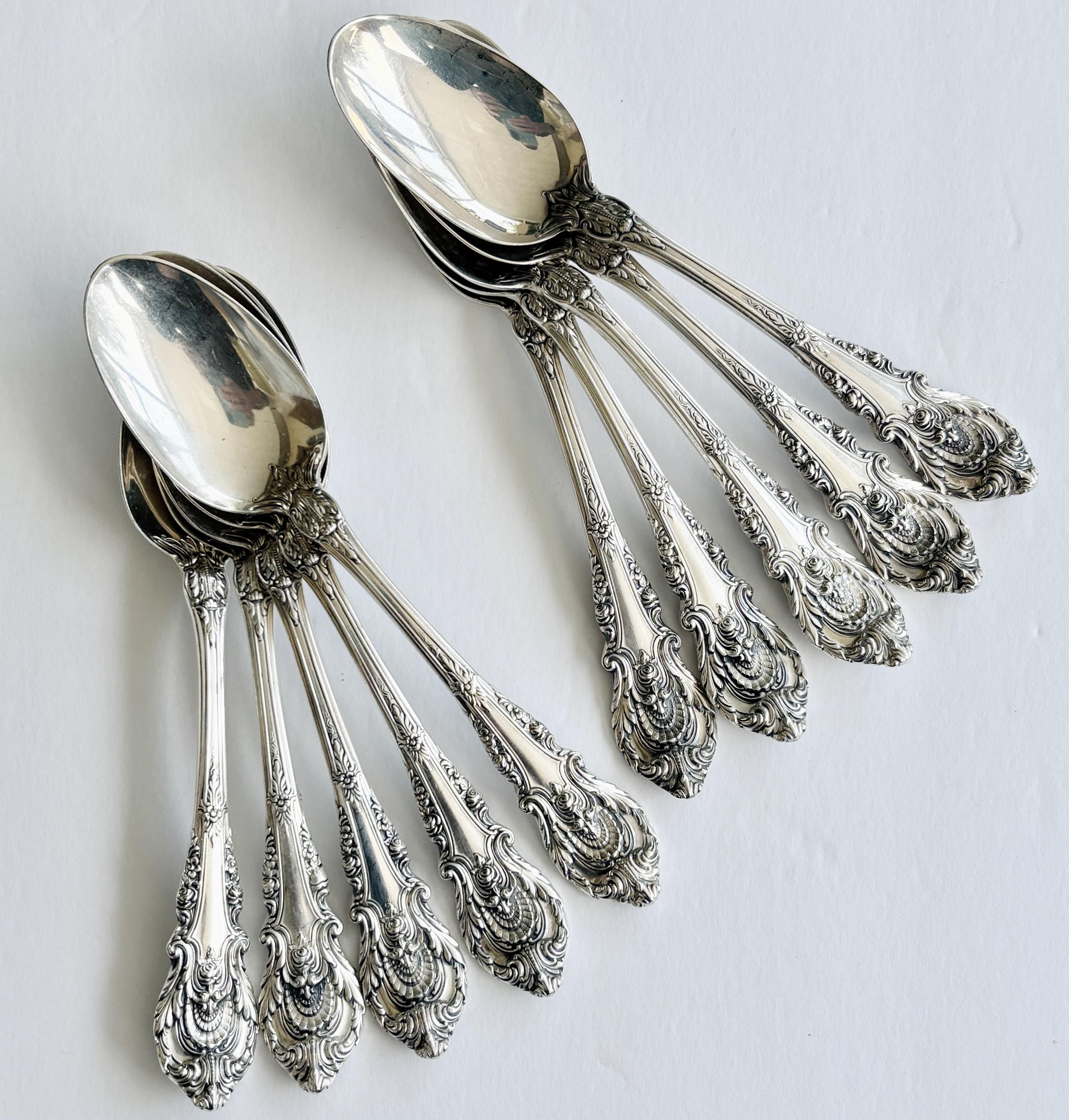 ビンテージ　ALVIN STERLING 純銀スプーン　Chateau Rose ビンテージ ALVIN STERLINGスプーン 純銀 シャトーローズ