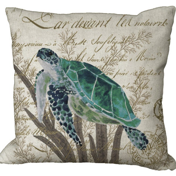 Blue Turtle Pillow main image 0