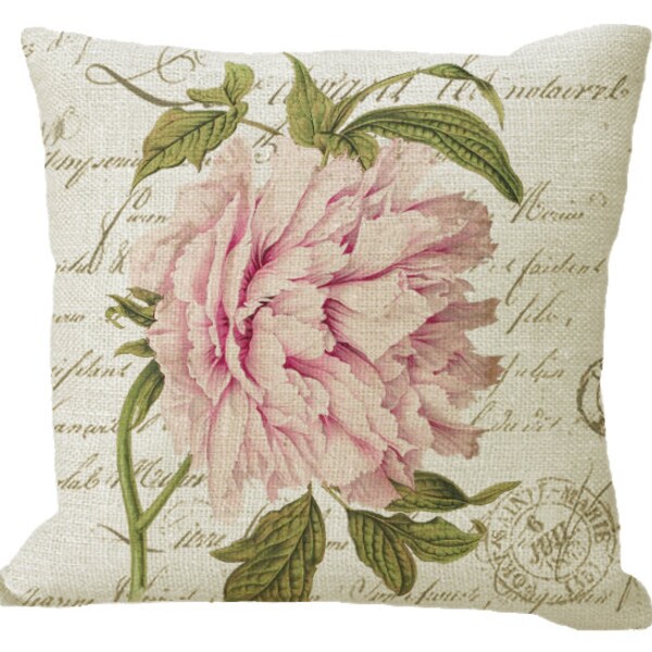 Peony Pillow Cover Etsy