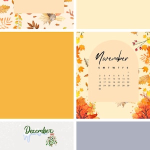 Autumn Calendar Printable