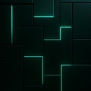 Abstract 3D Art: Metallic Cubes