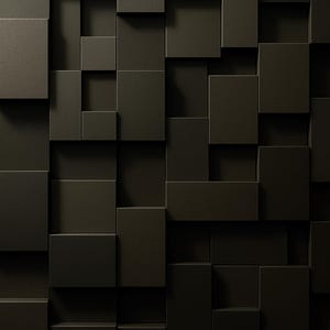 Abstract 3D Art: Metallic Cubes