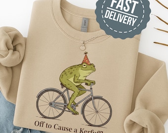 Chemise grenouille ébouriffée, t-shirt drôle sarcastique, t-shirt mème animal idiot, chemise humour santé mentale