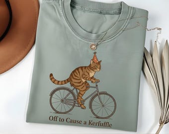 Aus, um ein Kerfuffle Katzen-Shirt, lustiges sarkastisches T-Shirt, dummes Tier Meme T-Shirt, psychische Gesundheit Humor Shirt zu verursachen