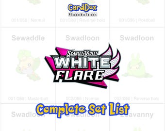 Pokémon Sammelkartenspiel SV10.5 Leuchtfeuer Set Sammelmappe Tracker (PDF) Platzhalter