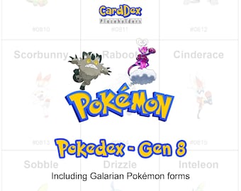 Pokémon Gen 8 Pokédex Tracker - Druckbare Galar Forms Sammelmappe (PDF) Platzhalter