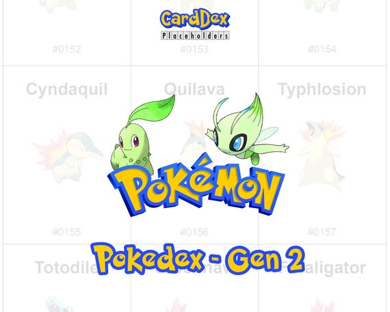 Pokmon Gen 2 Pokdex Binder  Printable Johto Tracker (PDF) placeholder