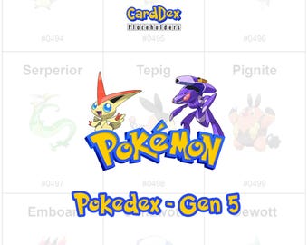 Unova Pokédex Ringbuch Platzhalter: Gen 5 Tracker (PDF Download)