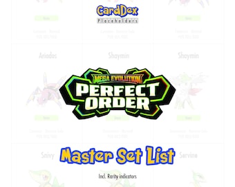 Pokémon ME03 Perfekte Ordnungsmeister-Set Hefter Platzhalter | Meistersammlung Tracker | CardDex Platzhalter