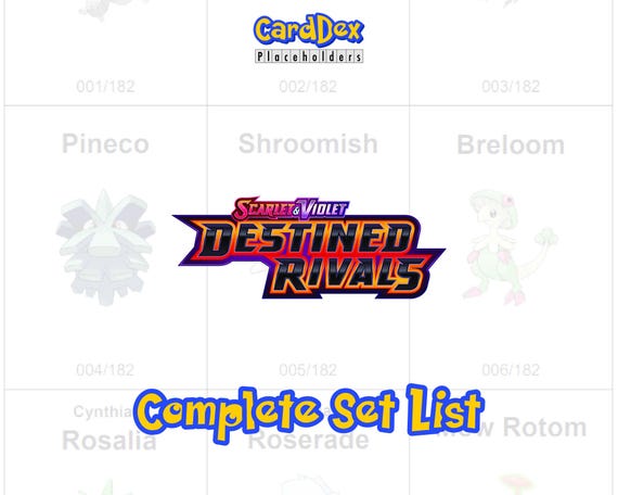 pokemon scarlet and violet destined rivals card list Amazon.com: Pokemon TCG: Scarlet & Violet - Destined Rivals Booster Display  Box