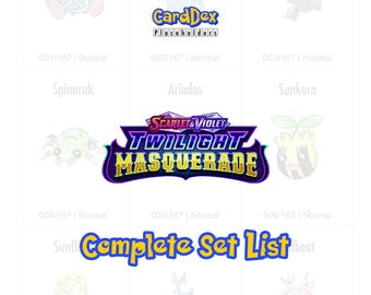 SV06 Pokémon Twilight Masquerade complete set afdrukbare placeholder voor mappen pdf - CardDex Placeholders