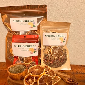 Kit pentola a cottura lenta primaverile / Pot-pourri naturale da fornello con agrumi ed erbe essiccate / Fragranza per la casa fresca e floreale