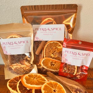 Valentine’s Day Simmer Pot Kit | Natural Stovetop Potpourri with Dried Citrus & Spices | Romantic Cozy Home Fragrance Gift