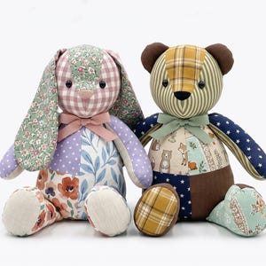 Memory bear pattern Simplicity pattern Plush sewing pattern Memorial bear Teddy bear pattern Keepsake bear Plushie sewing pattern image 2