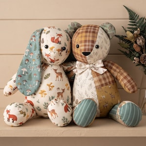 Memory bear pattern Simplicity pattern Plush sewing pattern Memorial bear Teddy bear pattern Keepsake bear Plushie sewing pattern image 5