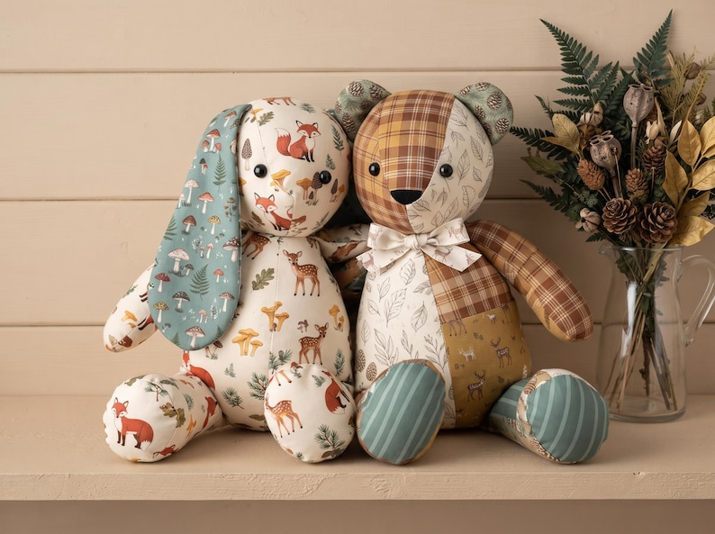 Memory bear pattern Simplicity pattern Plush sewing pattern Memorial bear Teddy bear pattern Keepsake bear Plushie sewing pattern image 5