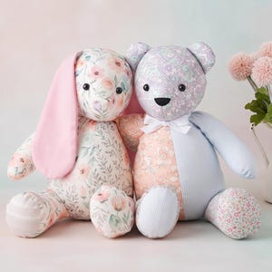 Memory bear pattern Simplicity pattern Plush sewing pattern Memorial bear Teddy bear pattern Keepsake bear Plushie sewing pattern image 3
