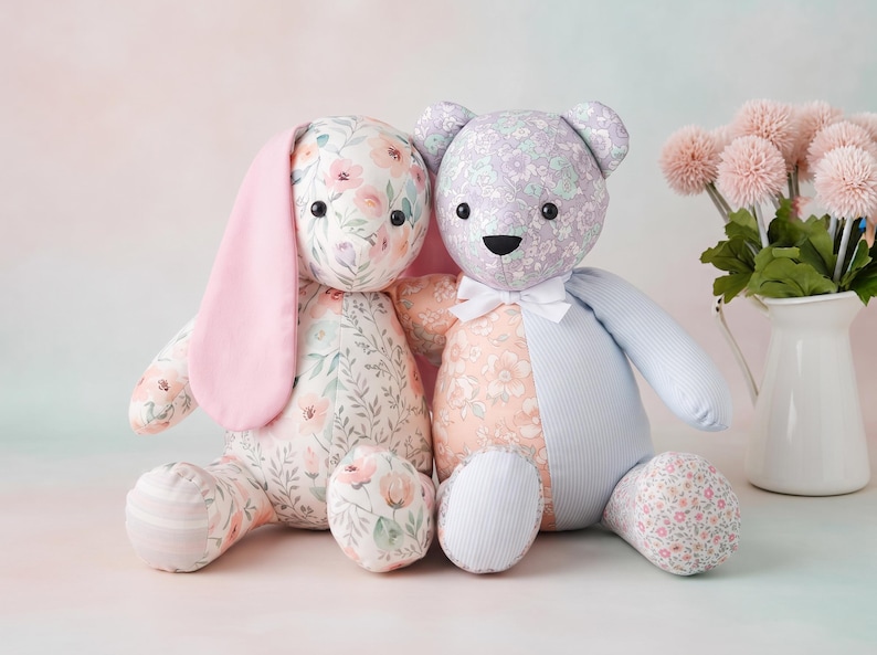 Memory bear pattern Simplicity pattern Plush sewing pattern Memorial bear Teddy bear pattern Keepsake bear Plushie sewing pattern image 3