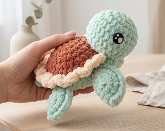 Schema tartaruga felice all'uncinetto PDF da scaricare Amigurumi adatto ai principianti Schema tartaruga felice all'uncinetto PDF da scaricare Amigurumi adatto ai principianti