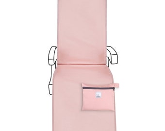 Fundas planas para asientos de avión de primera clase, Blush de NiceSeats